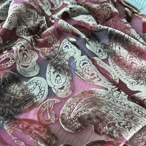 Long silk/viscose scarf